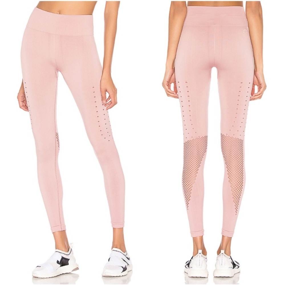 Varley Becky Mesh Tight in Pale Mauve - Picture 2 of 8